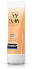 Neutrogena Deep Clean Daily Facial Cream Cleanser with Beta Hydroxy Acid to Remove Dirt, Oil & Makeup, Alcohol-Free, Oil-Free & Non-Comedogenic, 7 fl. oz