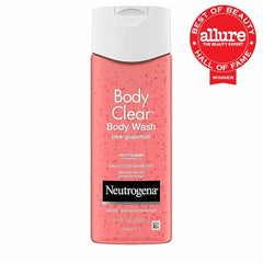 Neutrogena Body Clear Acne Body Wash Pink Grapefruit - Salicylic Acid Formula for Breakout Treatment, Exfoliating Cleanser for Clear Skin, 8.5 fl. oz. Bottle, 3-Pack