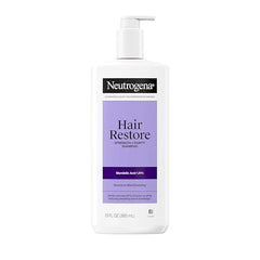 Neutrogena Hair Restore Strength + Purity Shampoo, Exfoliating Hair Wash with 1.5% Mandelic Acid Gently Removes 97% of Buildup & Reduces Shedding due to Breakage, Paraben-Free, 13 fl oz