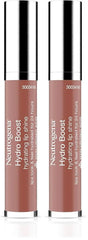 Neutrogena Hydro Boost Moisturizing Lip Gloss,Hydrating Non-Stick and Non-Drying Luminous Tinted Lip Shine with Hyaluronic Acid to Soften and Condition Lips,27 Almond Nude Color,0.10 oz,(Pack of 2)