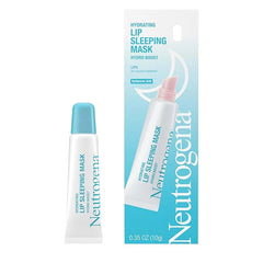 Neutrogena Hydro Boost Hydrating Lip Sleeping Mask with Hyaluronic Acid, Clear Overnight and Daily Moisturizing Treatment for Very Dry Lips, Fragrance Free Squeeze Tube Lip Balm, 0.35 oz