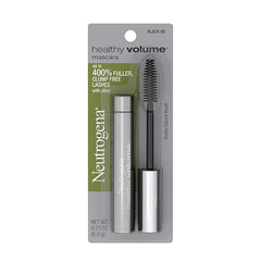 Neutrogena Healthy Volume Lash-Plumping Mascara, Volumizing and Conditioning Mascara with Olive Oil to Build Fuller Lashes, Clump-, Smudge- and Flake-Free, Black 02, 0.21 oz (Pack of 2)