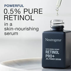 Neutrogena Anti-Aging Rapid Wrinkle Repair Retinol Regenerating Cream, 0.5 Oz Mini, & Neutrogena Anti-Aging Rapid Wrinkle Repair Retinol Pro+ 0.5% Power Serum, Travel Size 1 Fl. Oz