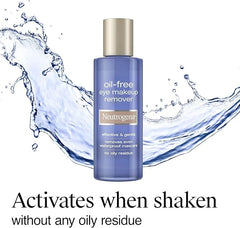 Neutrogena Gentle Oil-Free Eye Makeup Remover & Cleanser for Sensitive Eyes, Non-Greasy Makeup Remover, Waterproof Mascara Remover, Dermatologist & Ophthalmologist Tested, 5.5 fl. oz