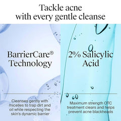 Neutrogena Oil-Free Acne Face Wash, Fragrance Free, Sensitive Skin Facial Cleanser with 2% Salicylic Acid Acne Treatment for Face, 9.1 Fl Oz