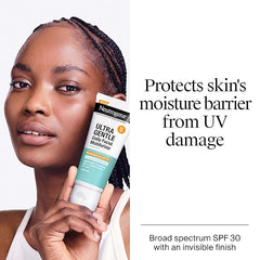 Neutrogena Ultra Gentle Daily Facial Moisturizer with SPF 30 Sunscreen with CICA,Lightweight Face Lotion-with Broad Spectrum SPF 30 for Normal to Sensitive Skin,Fragrance-Free,3.4 fl. oz,(Pack of 2)