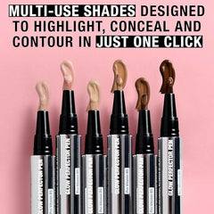 Neutrogena Healthy Skin Glow Perfector Concealer Pen, Lightweight Liquid Makeup for Face with Pro-Vitamin B5 & Vitamin E for a Radiant Finish, Fair, 0.1 oz