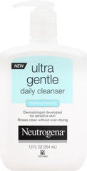Neutrogena Ultra Gentle Foaming Facial Cleanser, Foaming Face Wash for Sensitive Skin, Gently Cleanses Away Dirt, Oil & Makeup Without Over Drying, Fragrance-Free, 12 fl. oz (Pack of 2)