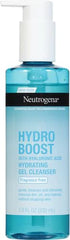 Neutrogena Hydro Boost Face Wash,Fragrance Free,Hydrating Facial Cleanser with Hyaluronic Acid,Daily Foaming Face Wash & Makeup Remover,Hypoallergenic Gel Cleanser,7.8 fl. oz,(Pack of 2)