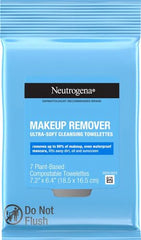 Neutrogena Make-Up Remover Cleansing Towelettes, 7 Count, Packaging May Vary (Pack of 3)