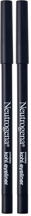 Neutrogena Smokey Kohl Eyeliner with Antioxidant Vitamin E, Water-Resistant & Smooth-Gliding Eyeliner Makeup, Smokey Gray, 0.014 oz (Pack of 2)