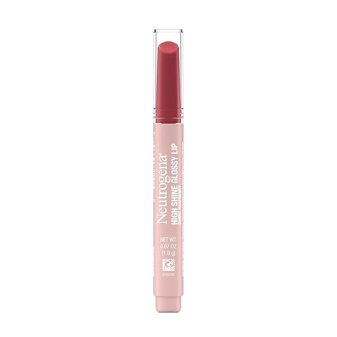 High Shine Glossy Lip, Nourishing Lip Gloss with Maracuja Oil, Antioxidant Vitamin E & Vitamins, Non-Retractable, Buildable Pigmented Color, Sweet Raspberry, 0.07