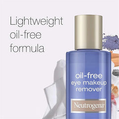 Neutrogena Gentle Oil-Free Eye Makeup Remover & Cleanser for Sensitive Eyes, Non-Greasy Makeup Remover, Removes Waterproof Mascara, Dermatologist & Ophthalmologist Tested, 5.5 fl. oz ( Pack of 3)