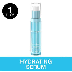Neutrogena Hydro Boost Hydrating Hyaluronic Acid Face & Neck Serum, Fast-Absorbing Daily Facial Moisturizer with Purified Hyaluronic Acid for Hydrated Skin, Oil-Free & Non-Comedogenic, 1 fl. oz