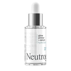 Neutrogena Hydro Boost Glow Booster Primer & Serum, Hydrating & Moisturizing Face Serum-to-Primer Hybrid, Infused with Purified Hyaluronic Acid & Designed to Instantly Hydrate, 1.0 fl. oz (Pack of 2)