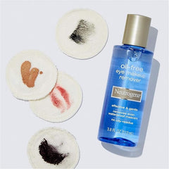 Neutrogena Gentle Oil-Free Eye Makeup Remover & Cleanser for Sensitive Eyes, Non-Greasy Makeup Remover, Removes Waterproof Mascara, Dermatologist & Ophthalmologist Tested, 5.5 fl. oz ( Pack of 3)