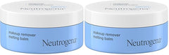 Neutrogena Makeup Remover Melting Balm to Oil with Vitamin E,Gentle and Nourishing Cleansing Balm for Eyes,Lips,or Face,Travel-Friendly for On-the-Go,2.0 oz,(Pack of 2)