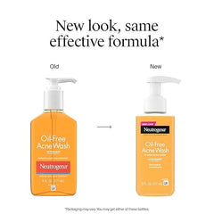 Neutrogena Oil-Free Acne Face Wash, Breakout Prone Skin Facial Cleanser with 2% Salicylic Acid Acne Treatment for Face, 6 fl. oz