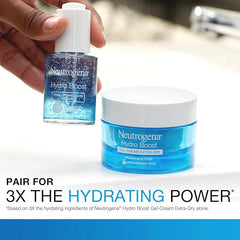 Neutrogena Hydro Boost Hyaluronic Acid Serum for Face & Neck, Lightweight Daily Hydrating Serum with Hyaluronic Acid for Dry Skin, Oil-Free, Non-Comedogenic, Fragrance-Free, 1 fl. oz