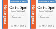 Neutrogena Acne Treatment with Benzoyl Peroxide | Gel | For Face | 0.75 oz | Pack of 2