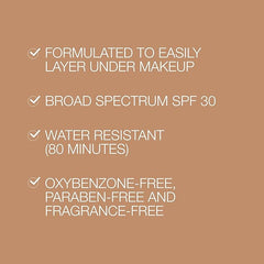 Neutrogena Purescreen+ Tinted Sunscreen for Face with SPF 30, Broad Spectrum Mineral Sunscreen with Zinc Oxide and Vitamin E, Water Resistant, Fragrance Free, Medium, 1.1 fl oz