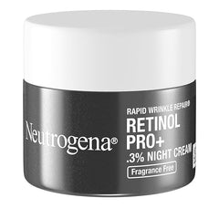 Neutrogena Retinol Pro+ Anti-Wrinkle Night Moisturizer,Rapid Wrinkle Repair,Anti-Aging Face & Neck Cream,Formulated without fragrance,parabens,dyes,& phthalates,Retinol,1.7 oz,(Pack of 2)