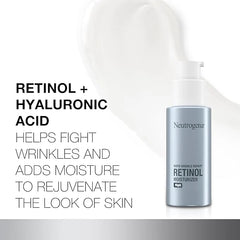 Neutrogena Rapid Wrinkle Repair Retinol Night Face Moisturizer, Daily Anti-Aging Face Cream with Retinol & Hyaluronic Acid to Fight Fine Lines & Wrinkles, 1 fl. oz