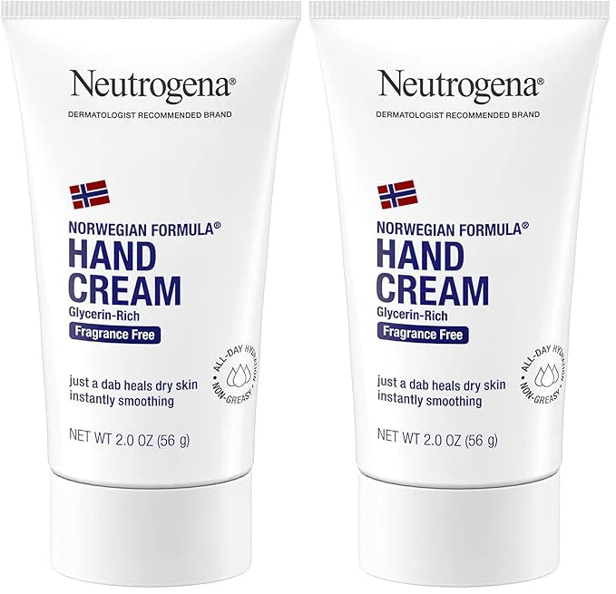 Neutrogena Norwegian Formula Hand Cream FragranceFree, 2 Ounce (Pack of 2)