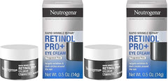 Neutrogena Rapid Wrinkle Repair Retinol Pro+ Anti-Wrinkle Eye Cream,Targeted Eye Cream for Wrinkles & Dark Circles,Formulated without Fragrance,Dyes,Phthalates,and Parabens,0.5 oz,(Pack of 2)