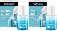 Neutrogena Hydro Boost Hyaluronic Acid Serum for Face & Neck,Lightweight Daily Hydrating Serum with Hyaluronic Acid for Dry Skin,Oil-Free,Non-Comedogenic,Fragrance-Free,1 fl. oz,(Pack of 2)