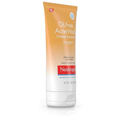 Neutrogena Oil-Free Acne Face Wash Cream Cleanser, 2% Salicylic Acid Acne Treatment, Daily Facial Cleanser for Acne-Prone Skin, 6.7 fl. oz (Pack of 2)