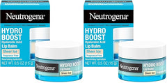 Neutrogena Hydro Boost Hyaluronic Acid, Unscented Lip Balm Leaves Lips Feeling Hydrated, Sheer Ice Nude Lip Balm with a Sweet Sugar Flavor, Fragrance Free, 0.5 oz (Pack of 2)
