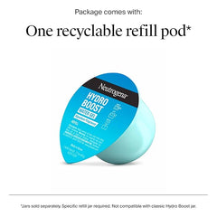 Neutrogena Hydro Boost Water Gel Face Moisturizer Refill Pod, Refill Pack-of Hyaluronic Acid Moisturizer for a Refreshing Burst of Hydration & Dewy Skin, Signature Fragrance, 1.7 oz,(Pack of 2)
