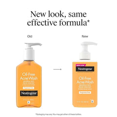 Neutrogena Oil-Free Acne Face Wash, Fragrance Free, Sensitive Skin Facial Cleanser with 2% Salicylic Acid Acne Treatment for Face, 9.1 Fl Oz