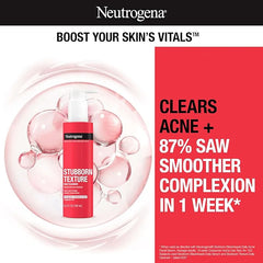 Neutrogena Stubborn Texture Daily Acne Facial Cleanser,Salicylic Acid Face Wash + Glycolic & Polyhydroxy Acids,Fragrance-Free,6.3 fl. oz,(Pack of 2)