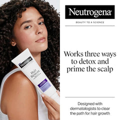 Neutrogena Hair Restore Triple Action Scalp Detox Cleanser, Triple Acid Scalp Detox & Clarifying Treatment to Remove Dead Skin Cells, Clear Scalp Buildup, Sulfate-Free, 8 fl. oz