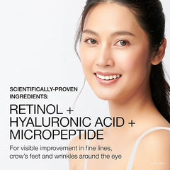 Neutrogena Rapid Wrinkle Repair Retinol Pro+ Anti-Wrinkle Eye Cream,Targeted Eye Cream for Wrinkles & Dark Circles,Formulated without Fragrance,Dyes,Phthalates,and Parabens,0.5 oz,(Pack of 2)