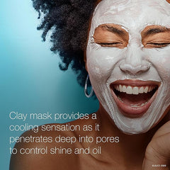 Neutrogena Clear Pore 2 in 1 Facial Cleanser/Face Mask with Kaolin & Bentonite Clay & 3.5% Benzoyl Peroxide Acne Treatment Medication, Daily Face Wash & Shine Control Clay Mask, 4.2 fl. oz, 3 Pack