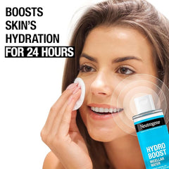 Neutrogena Hydro Boost Micellar Water with Hyaluronic Acid,Micellar Cleansing Water for Sensitive Skin,Removes Makeup,Dirt & Oil,Alcohol-Free,13.5 fl oz,(Pack of 2)